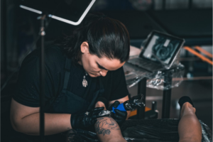 baba yaga tattooing landscape